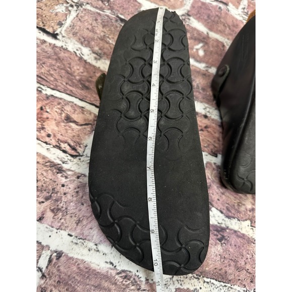 Birkenstock Boston Black Leather Clogs Women's Size EU 40 US 9 Classic Footbed - Picture 9 of 11